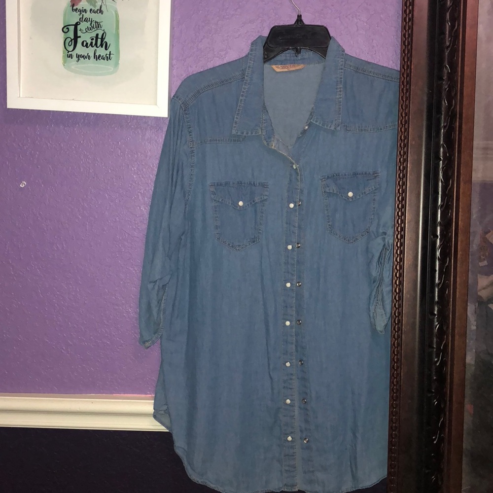 Blue jean shirt XL
